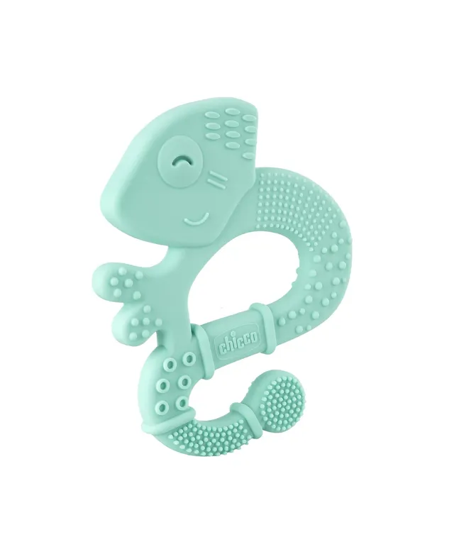 Chicco Soft Iguana massaggiagengive silicone azzurro 2m+