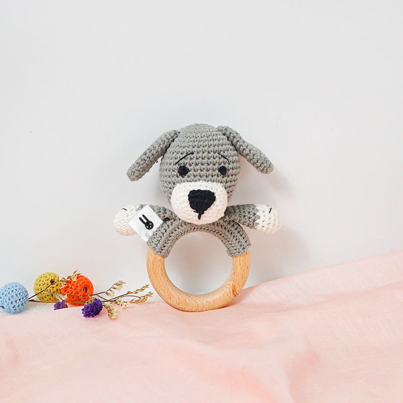 Piccoli Toys Cesare Sonaglio Uncinetto Cane in Cotone
