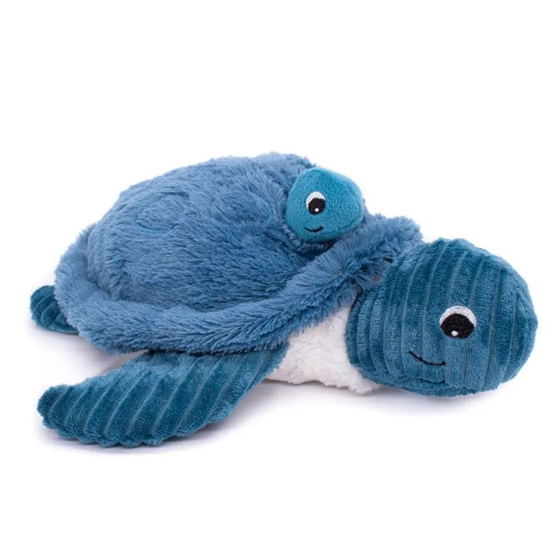 Les Deglingos Ptipotos Sauvenou Peluche Tartaruga Blu 29 cm