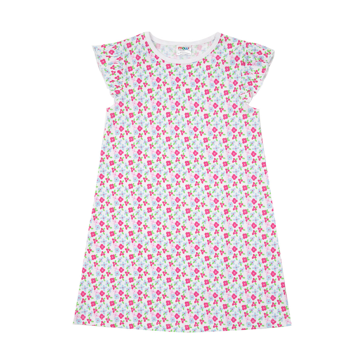 Abito jersey bimba floreale multicolor canottiera morbida