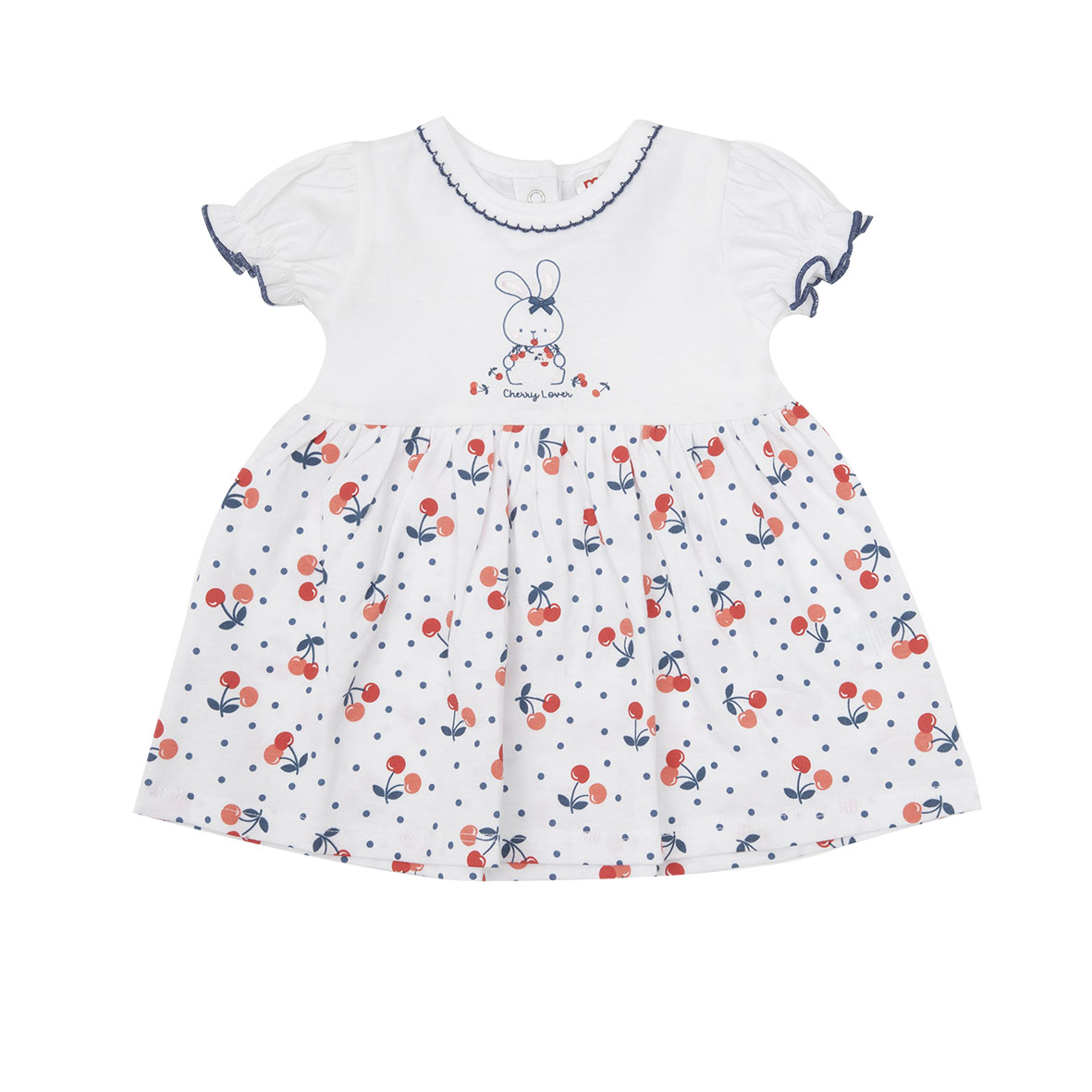 Toys Center Baby Ciliegie abito bimba jersey bianco