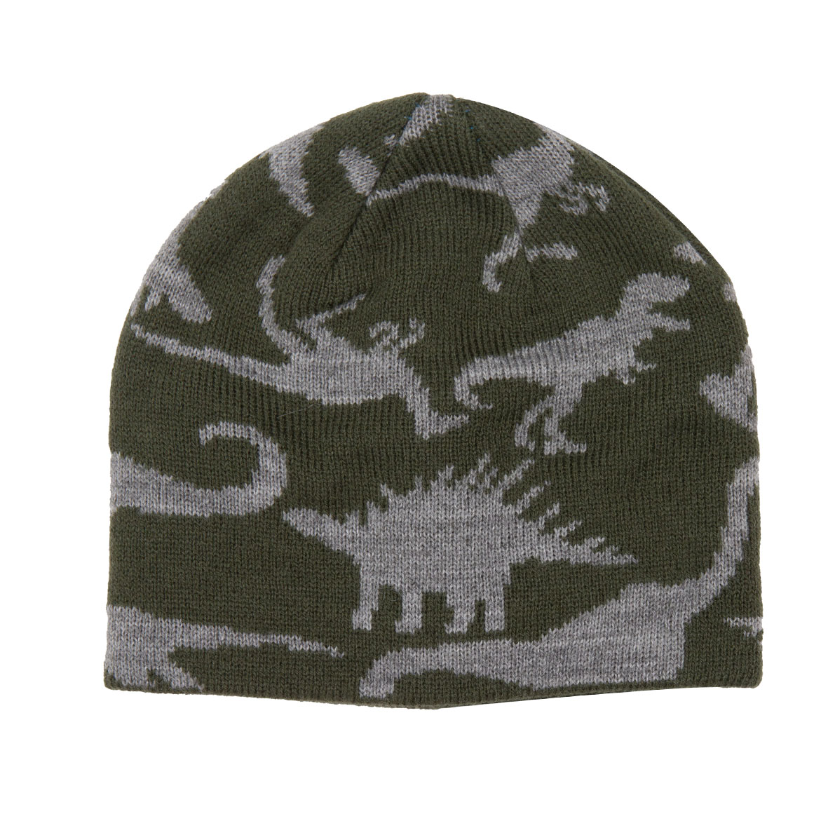 Mawi Tricot Baby cuffia neonato verde dinosauri