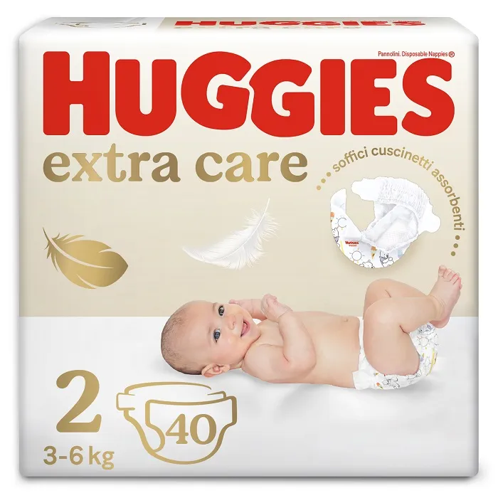 Huggies Extra Care Bebè pannolini taglia 2 40 pz 3-6 kg
