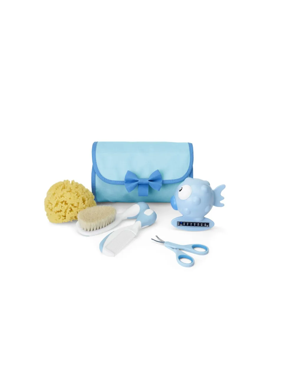 Chicco Set Igiene set bagnetto azzurro neonato 5 pezzi