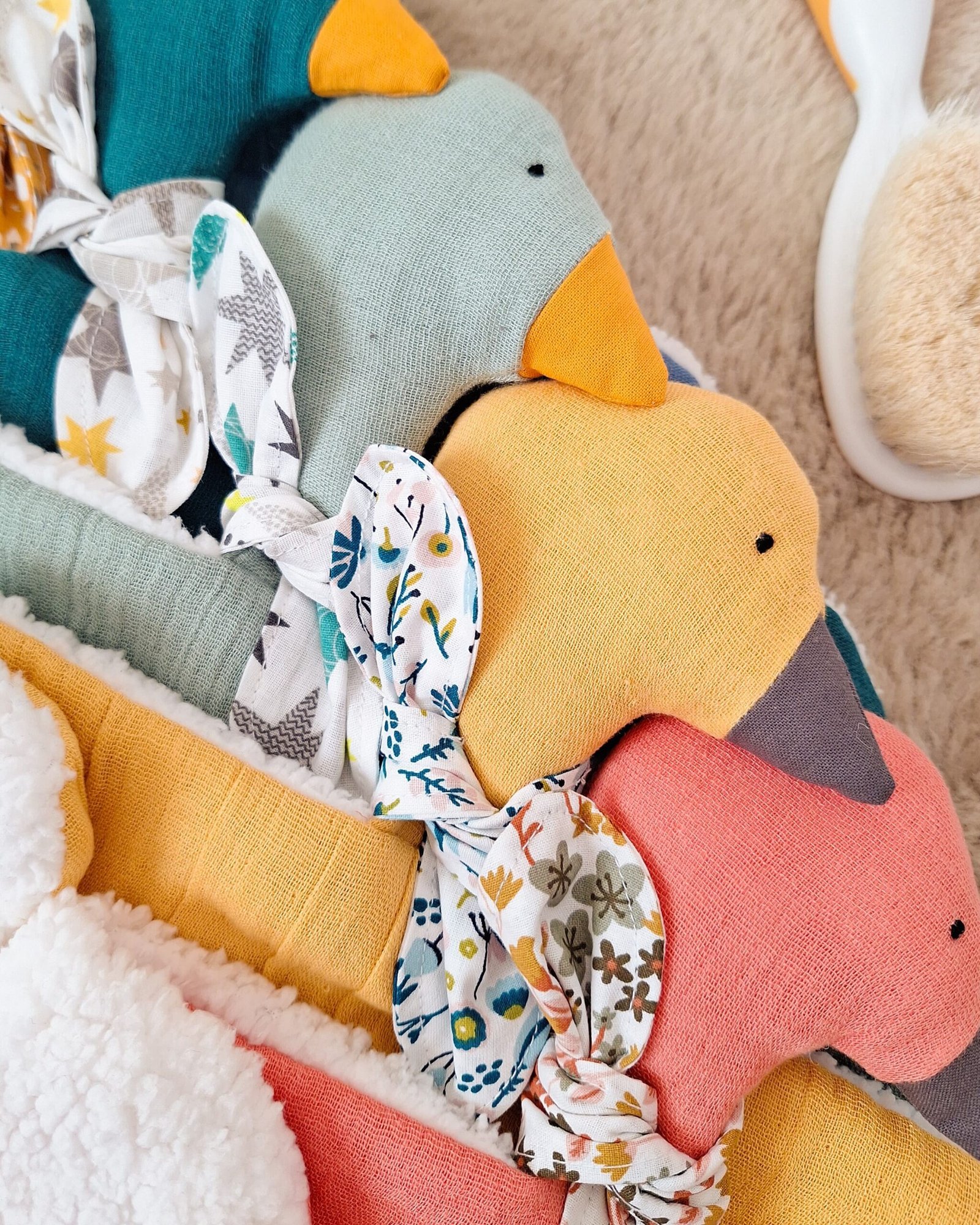 M'Amélie Creations Doudou Paperella Peluche Nanna Personalizzato