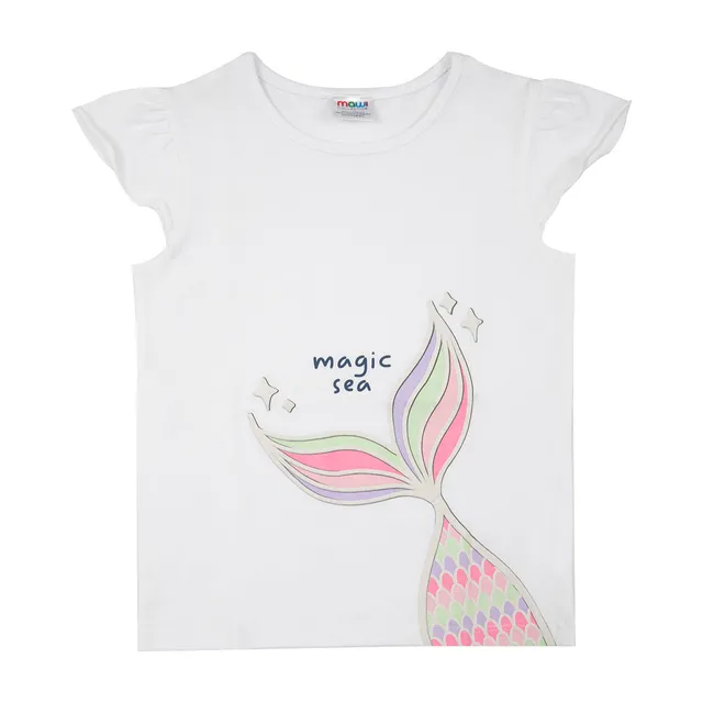 Magic Sea Canotta Bianca Bimba maglietta jersey bianca