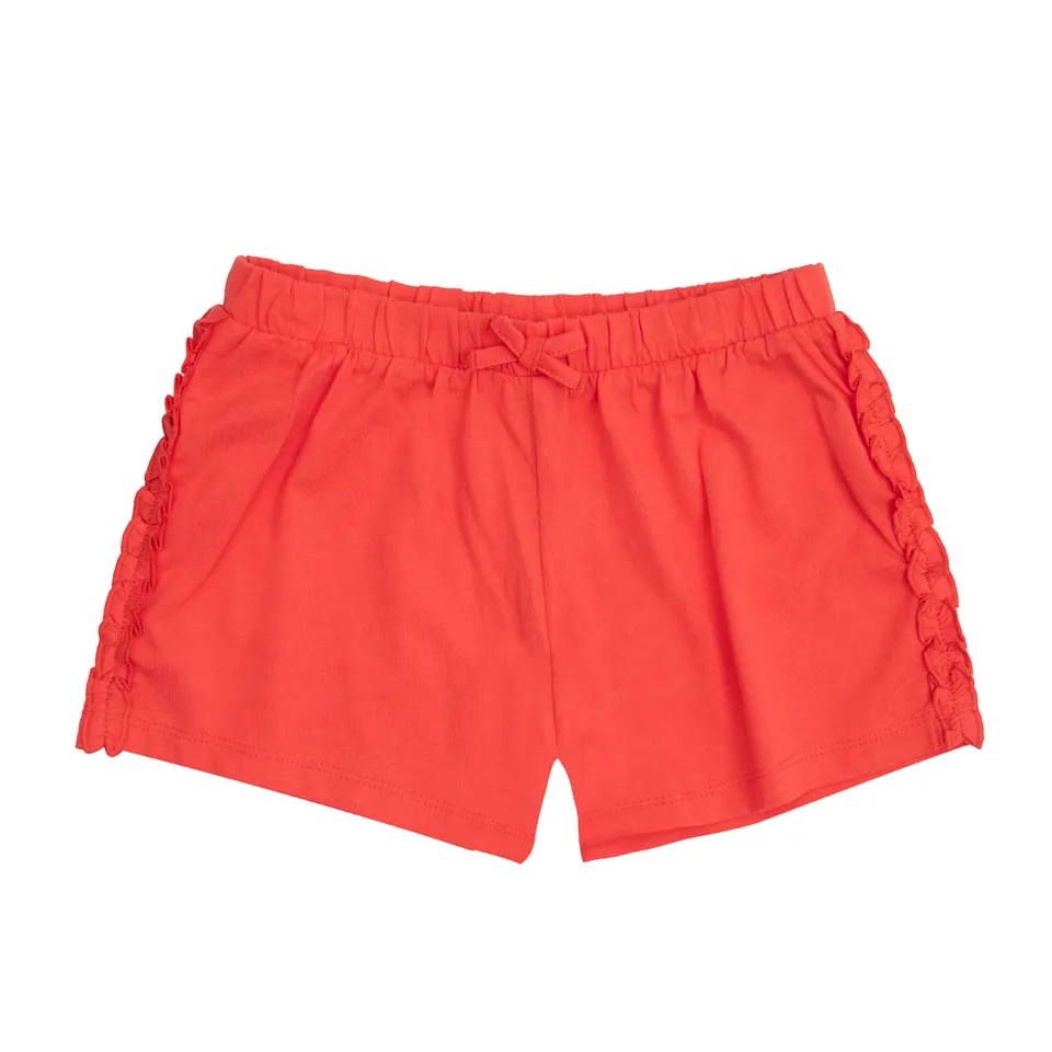 Toys Center Baby shorts bambina rossi con frill e fiocco