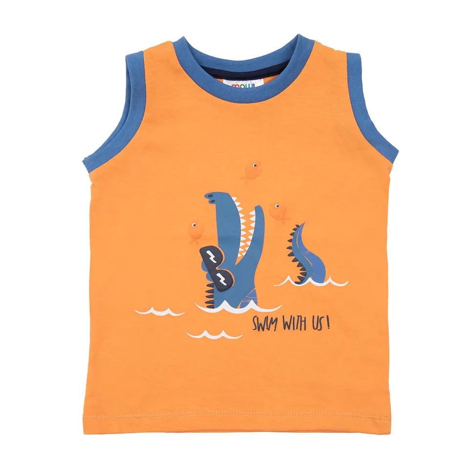 Toys Center Baby canotta jersey bimbo arancione coccodrillo