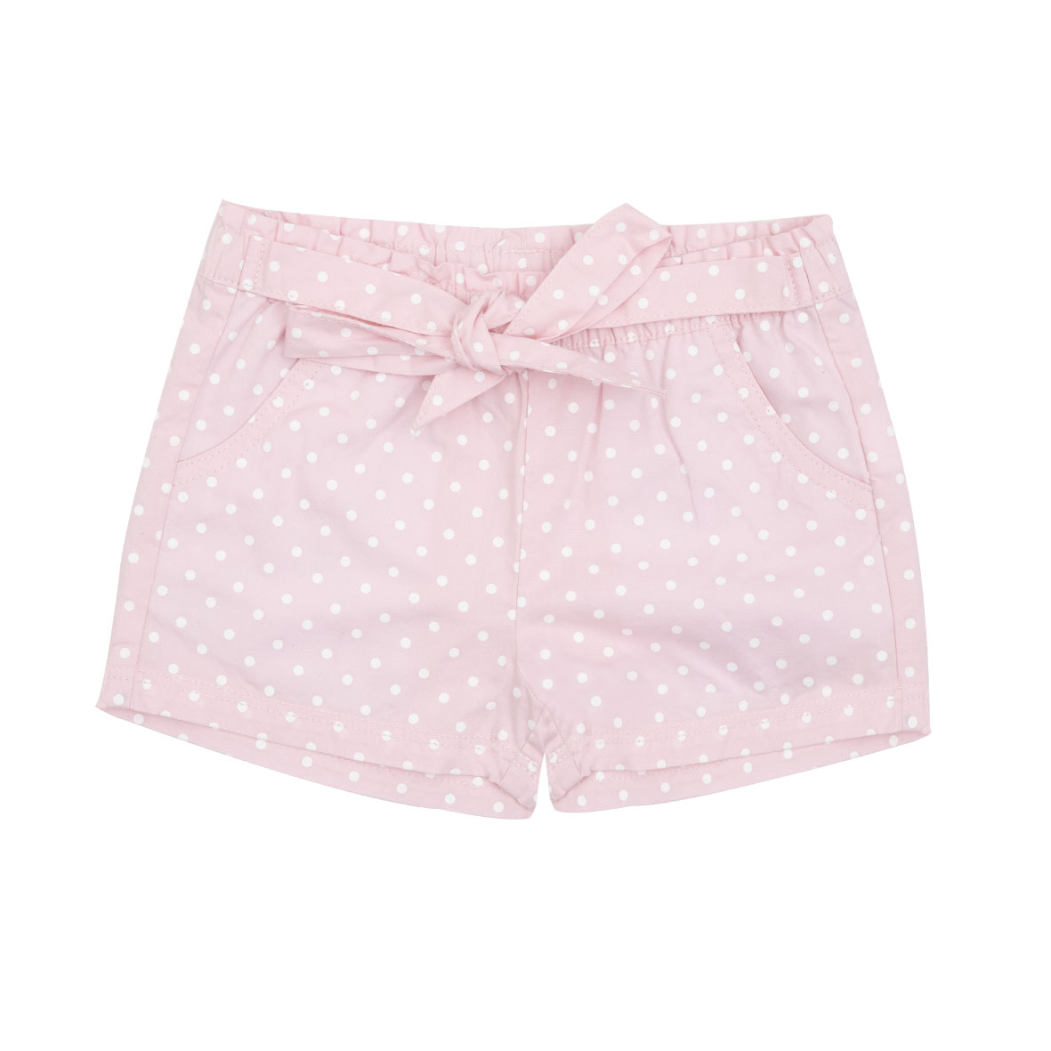 Toys Center Baby short bimba rosa pois bianchi con fiocco
