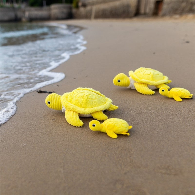 Les Déglingos Ptipotos Sauvenou Peluche Tartaruga Bebè Giallo