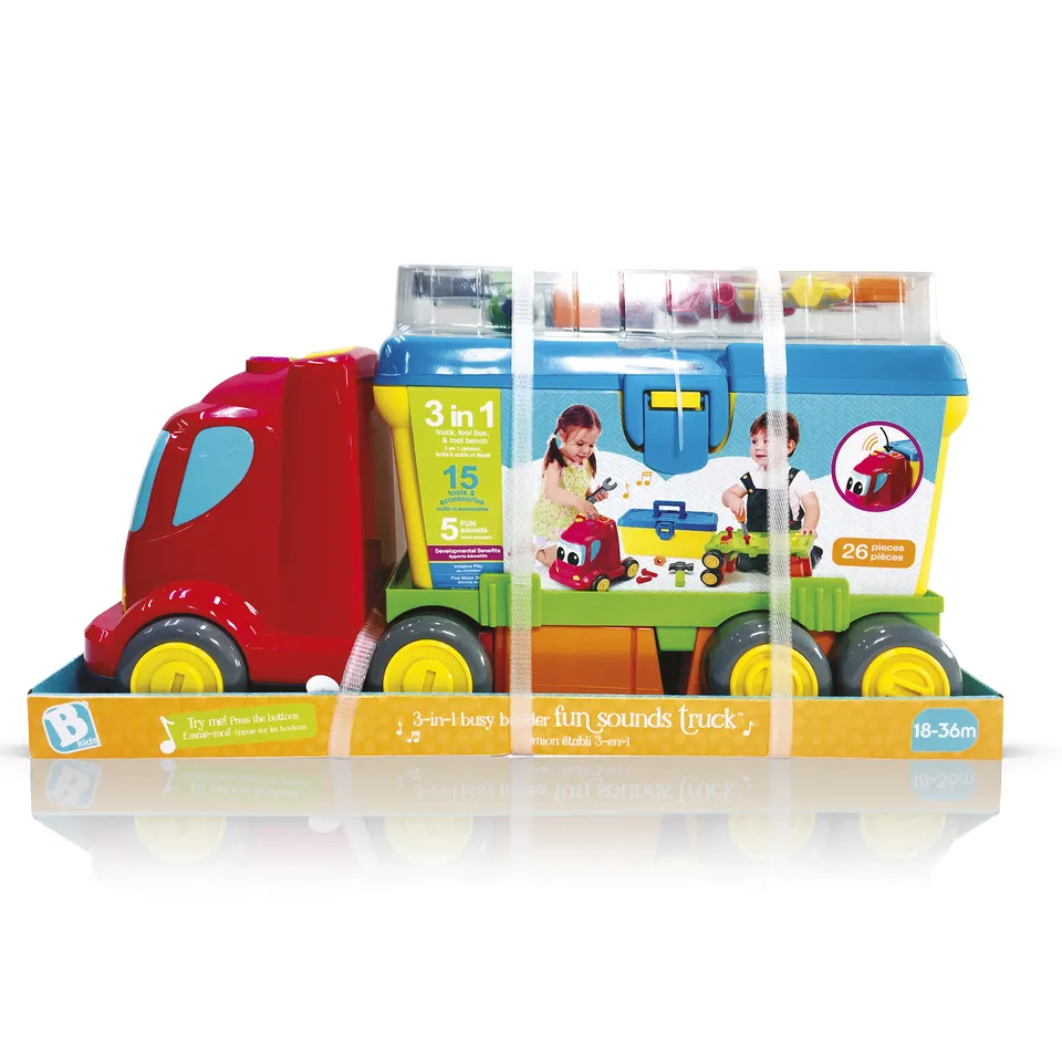 B-Kids camion 3 in 1 camion attrezzi 26 pezzi