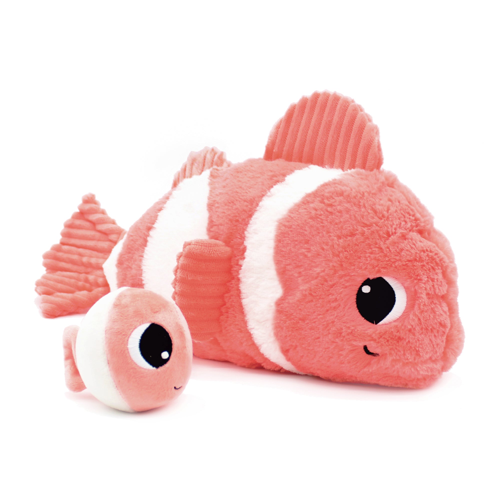 Les Deglingos Ptipotos peluche pesce pagliaccio Bigou corallo