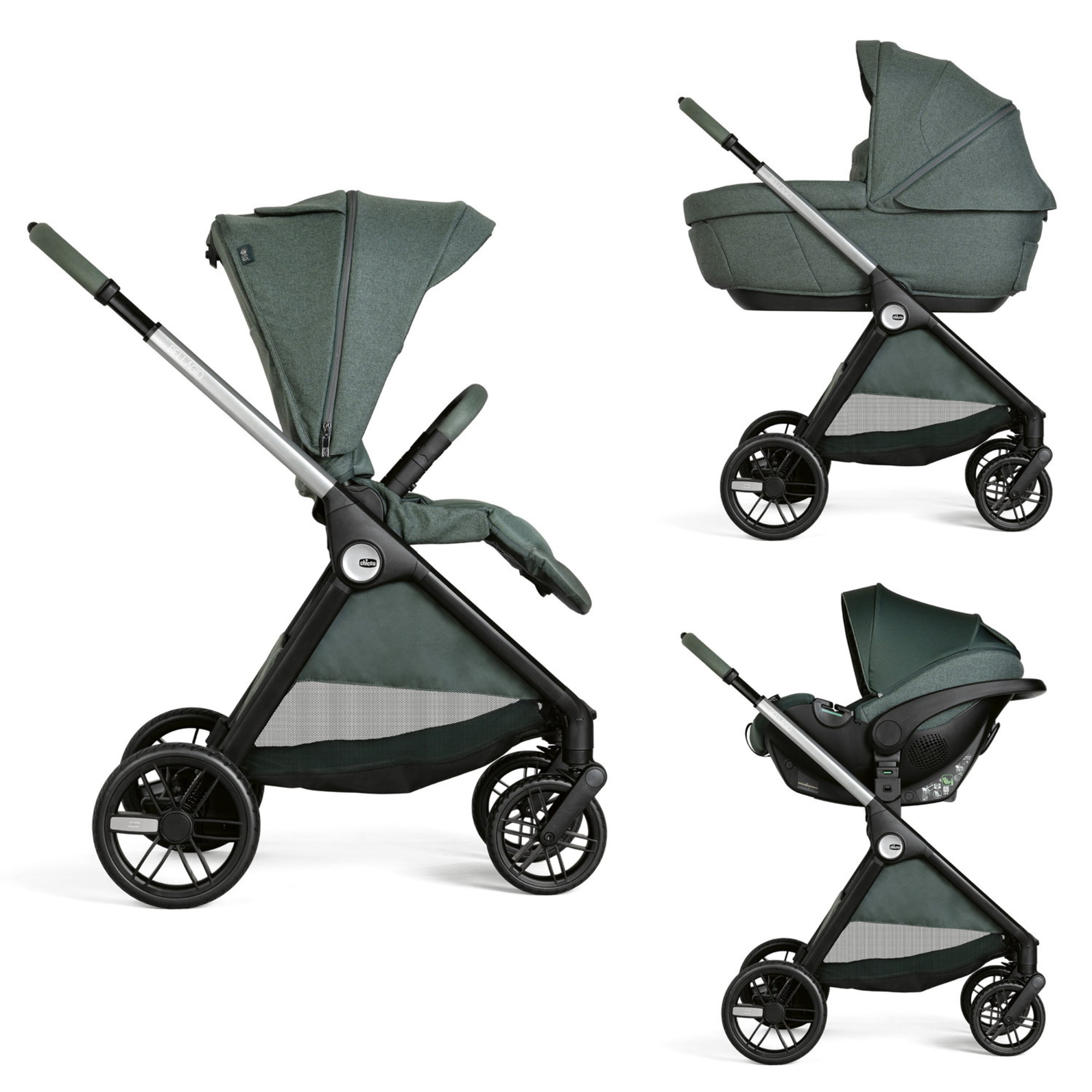 Chicco Trio Bellagio 2 Gran Comfort Kory Plus fir tree