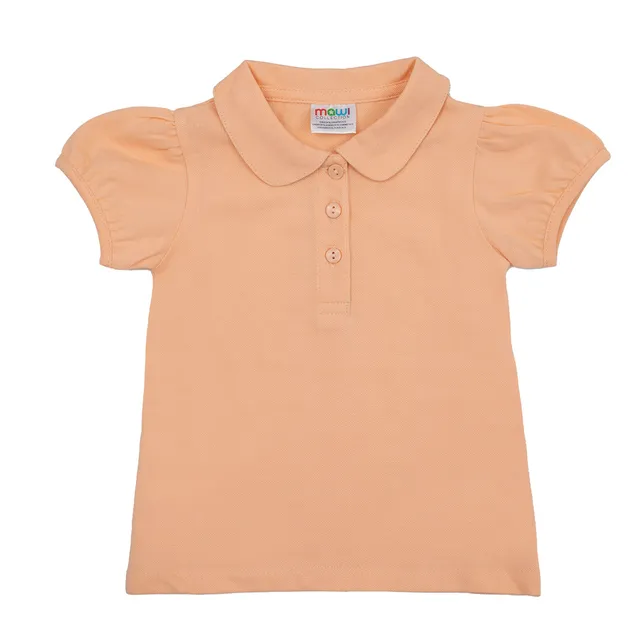 Toys Center Baby polo basic bimba arancio bottoni