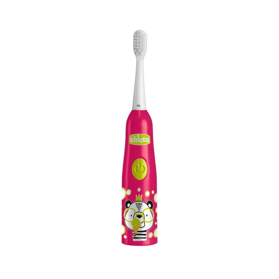 Chicco spazzolino elettrico panda rosa bambini