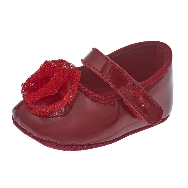 Chicco Nalba Ballerina neonata rossa lucida con rosa