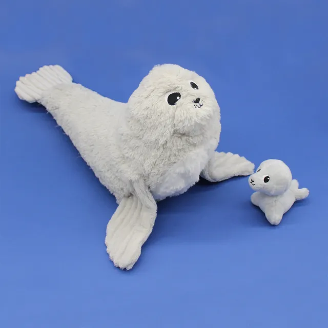 Les Déglingos Ptipotos Ploufou peluche otaria grigia