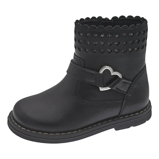 Chicco Stivaletto Bimba Nero Traforato Zip Curcuma