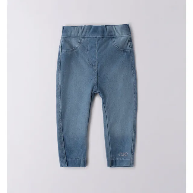 iDO Fake Denim leggings bambina denim stretch