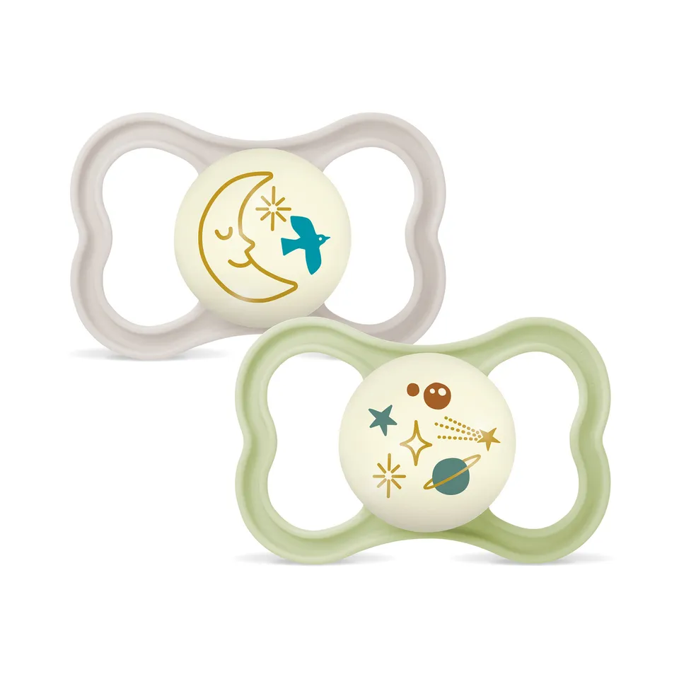MAM Air Night succhietto 16 mesi set 2 pezzi verde notte