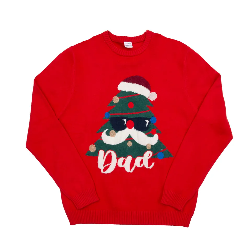 Mawi Family Dad maglia natalizia papà rossa albero