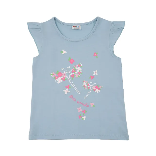 Toys Center Baby Canotta Bimba Azzurra Farfalle Fiori