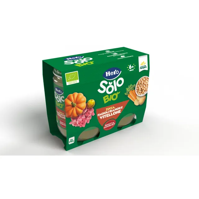 Hero Solo omogeneizzato verdure vitellone 2x190 g bio