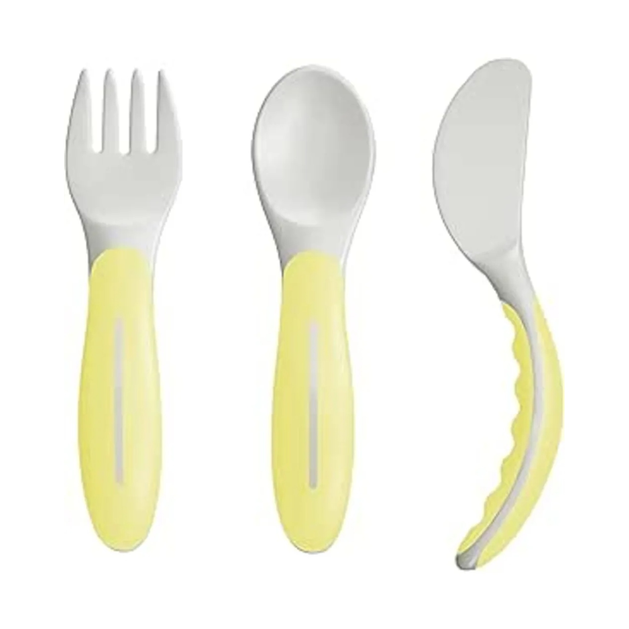 MAM Set Posate Bimbo 6 Mesi Neutro Antiscivolo