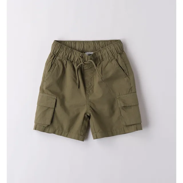 iDO Short Popeline Verde Pantaloncini Cotone Tasconi Bimbo