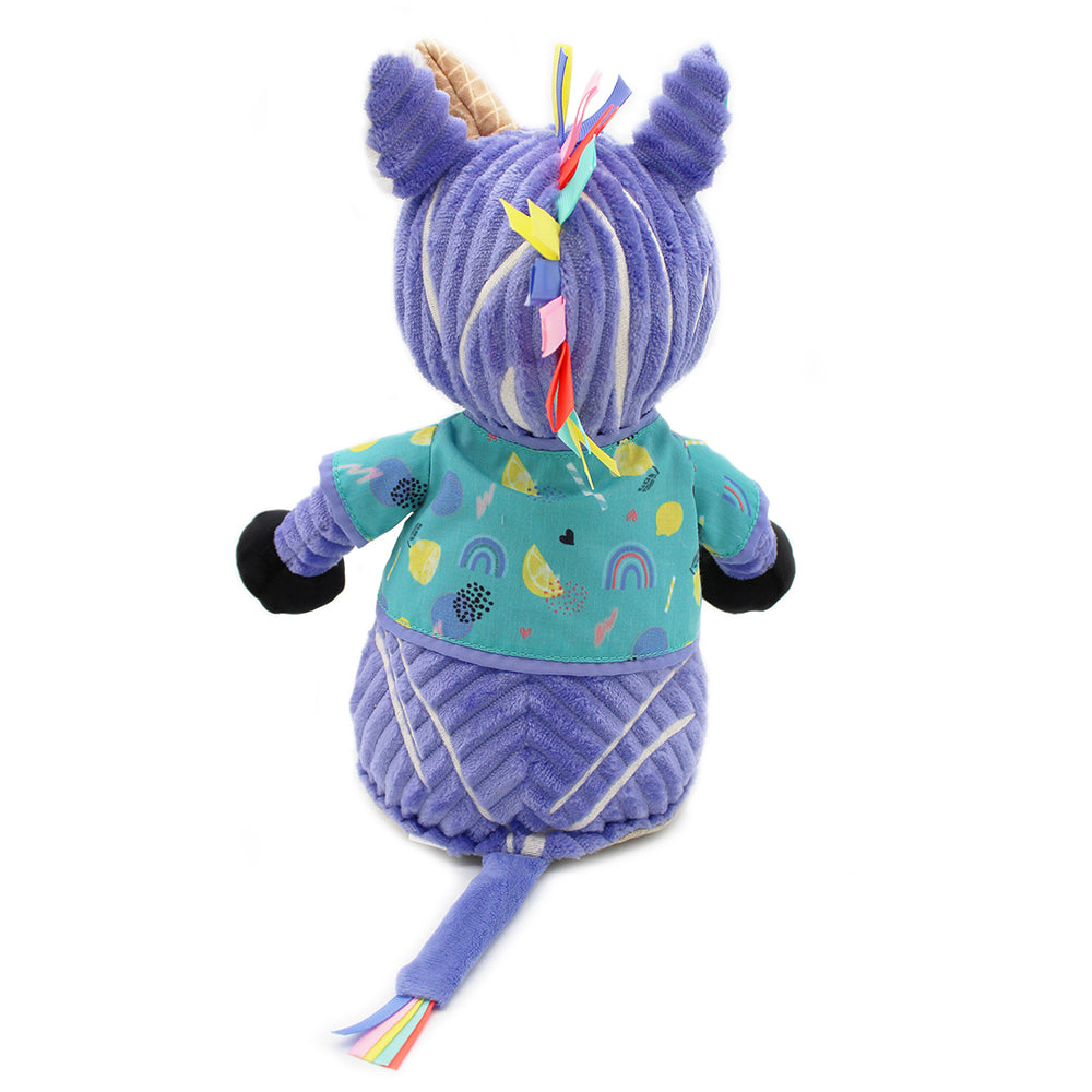 Les Deglingos Original Kiprokos peluche zebra viola 42 cm