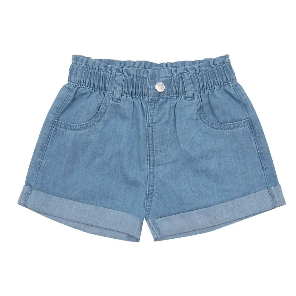 Toys Center Baby Short Denim Bimba Blu con Tasche