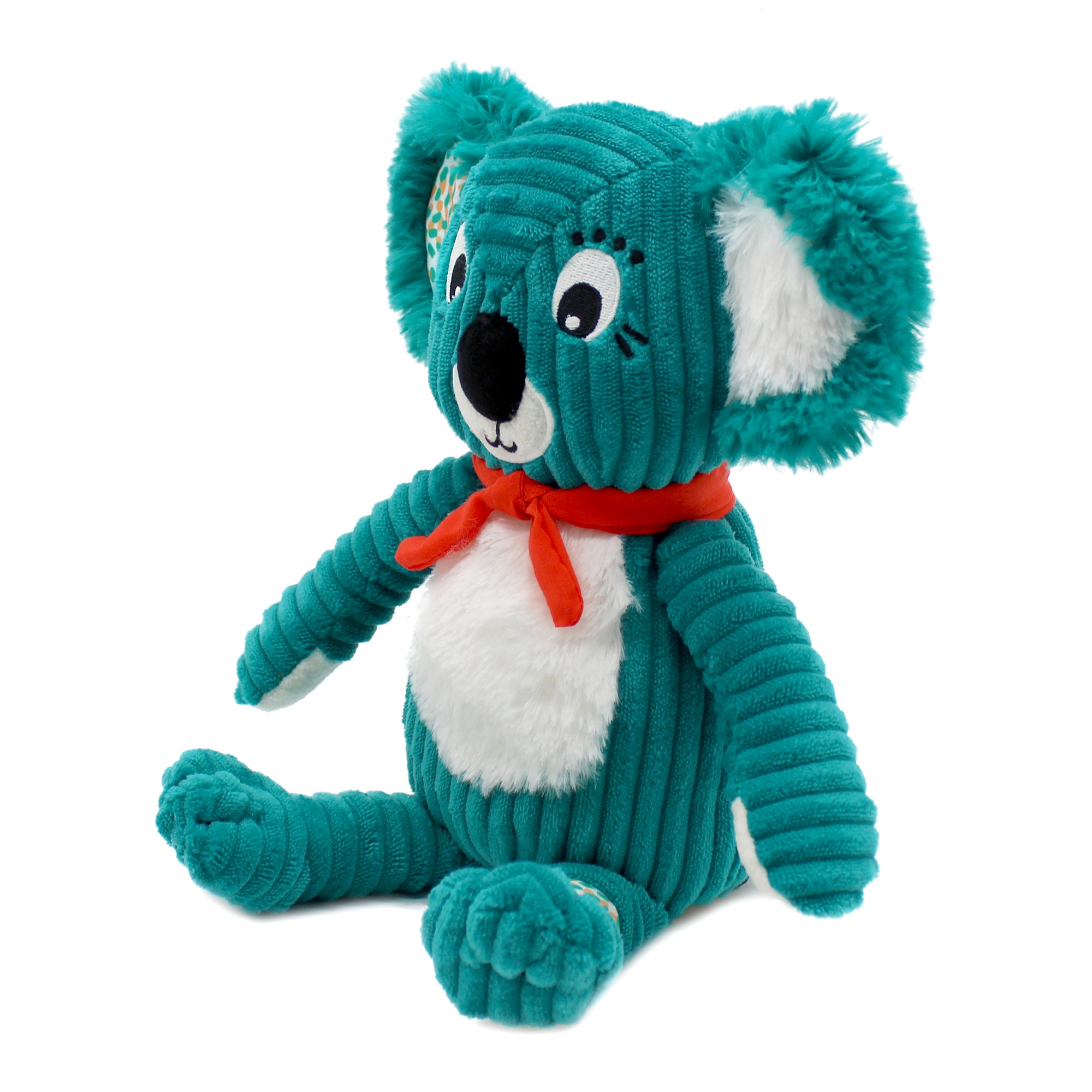 Les Deglingos Originals Berlingos Koala peluche neonato blu verde 25 cm