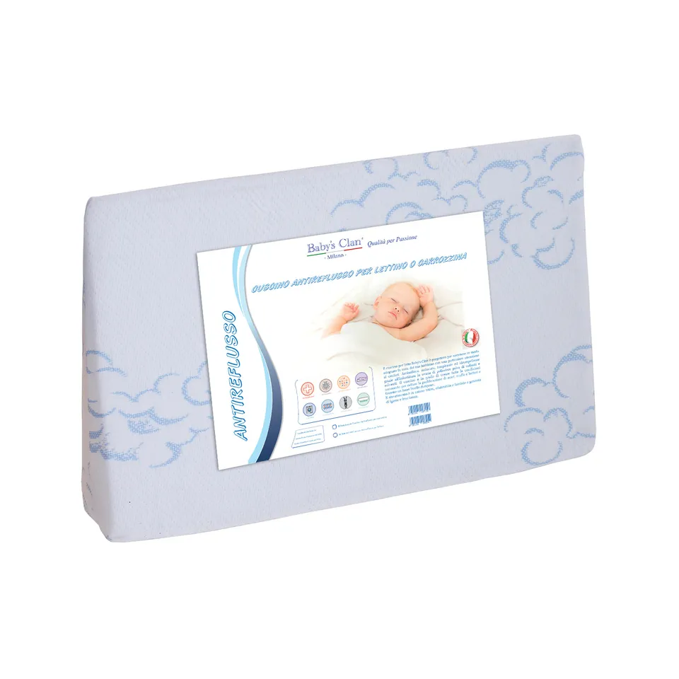 Baby's Clan Antireflusso Cuscino Lettino a Cuneo 15° Traspirante