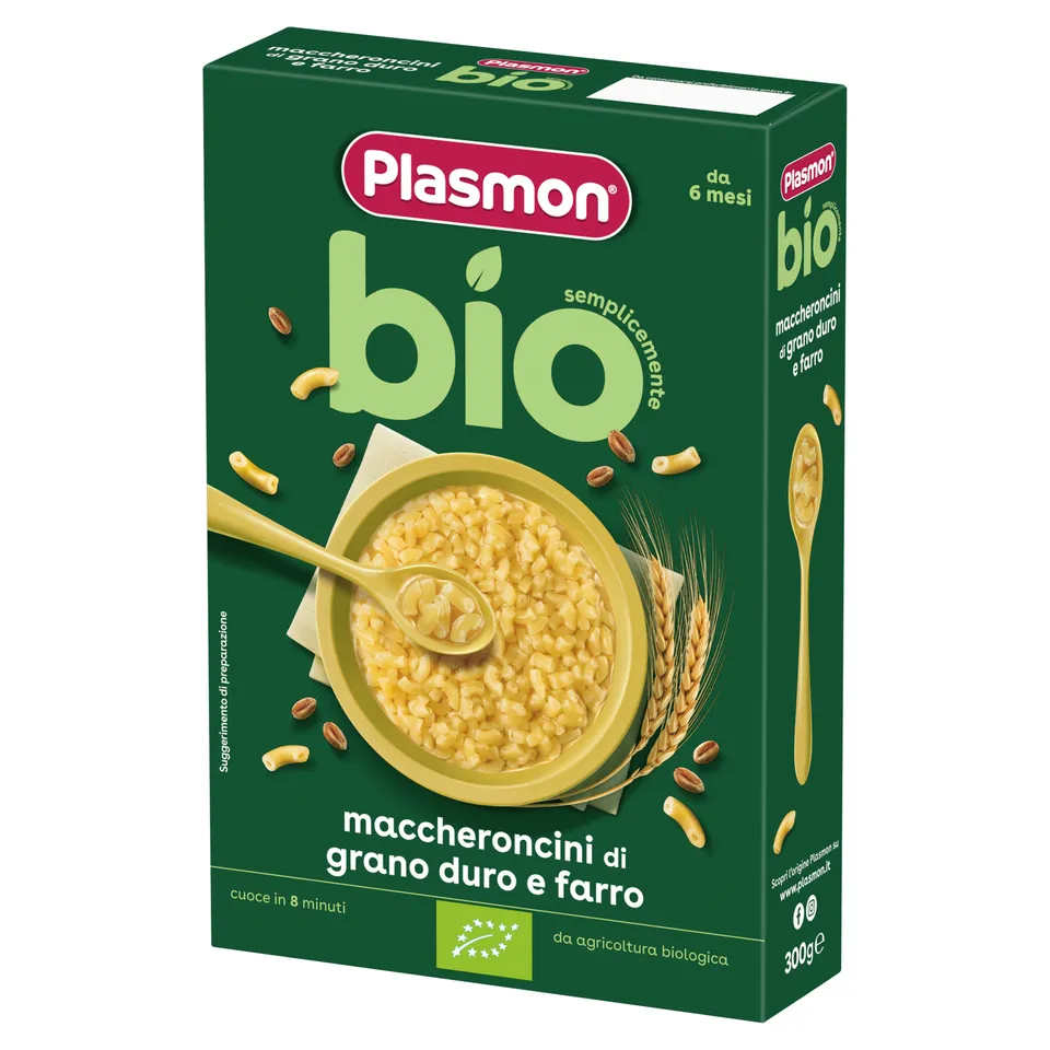 Plasmon Bio pastina maccheroncini 300g da 6 mesi