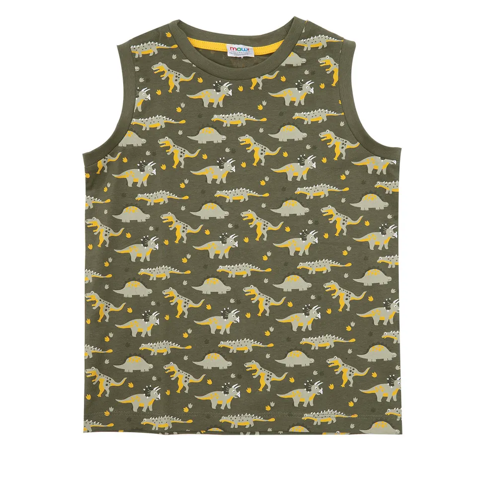 Toys Center Baby Canottiera Jersey Verde Dino Cotone
