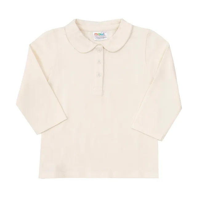 Mawi Base polo manica lunga cotone tinta unita