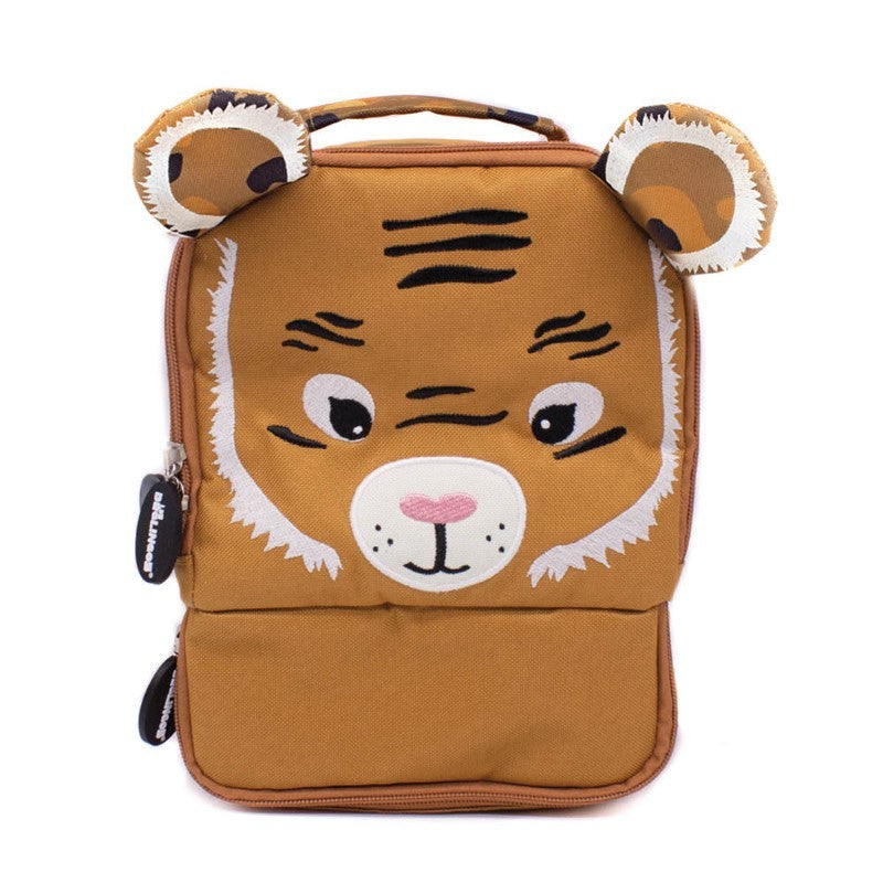 Les Deglingos Speculos zaino picnic tigre marrone 20x15x26