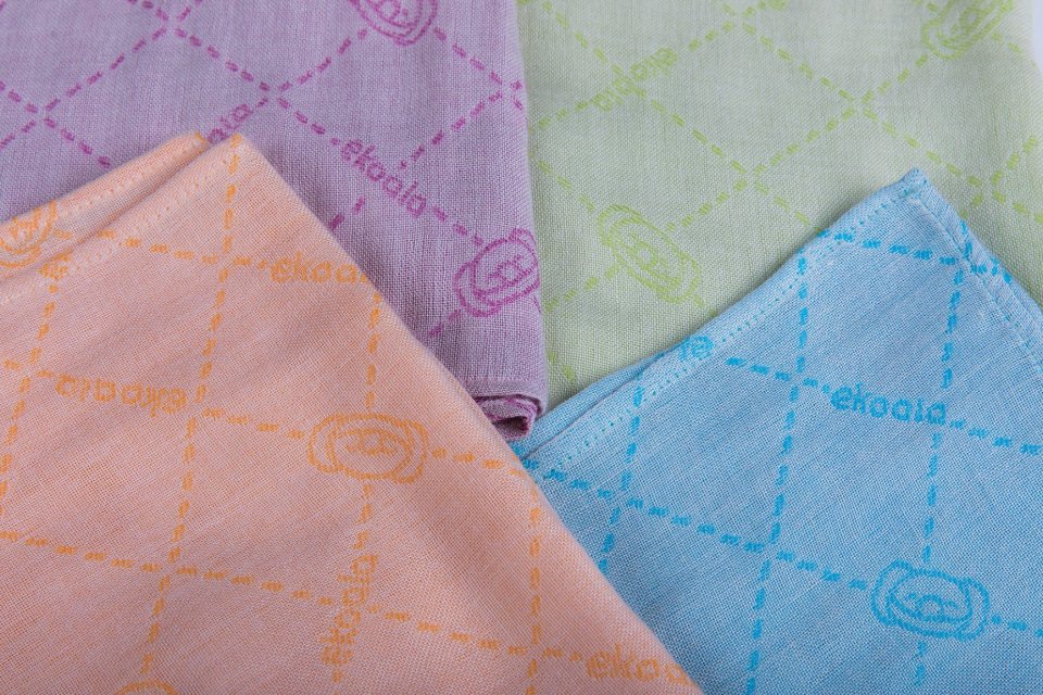 eKoala Minù Mussola Cashmere Vegetale Blu Verde