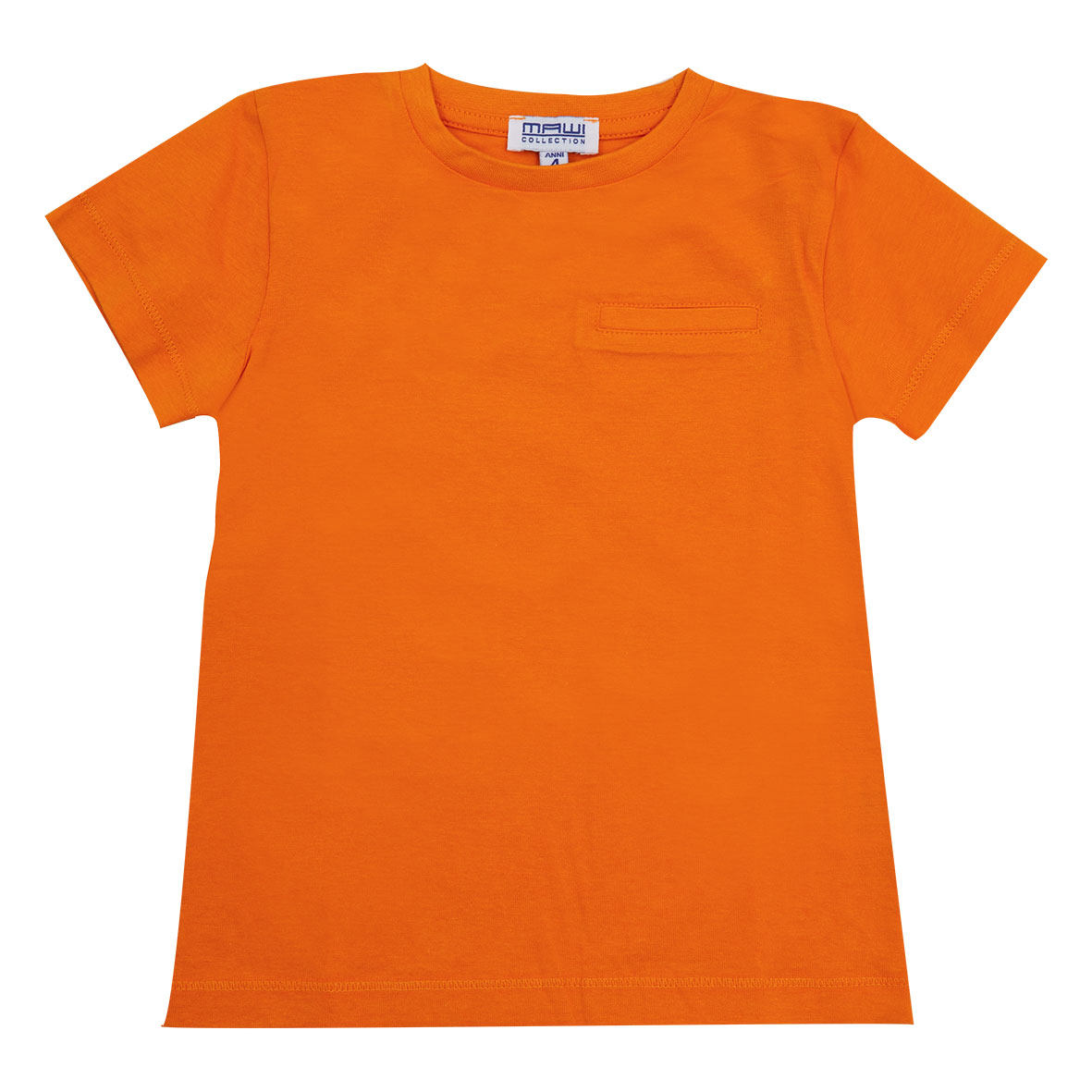 Mawi T-Shirt Manica Corta Cotone con Taschino Bambino