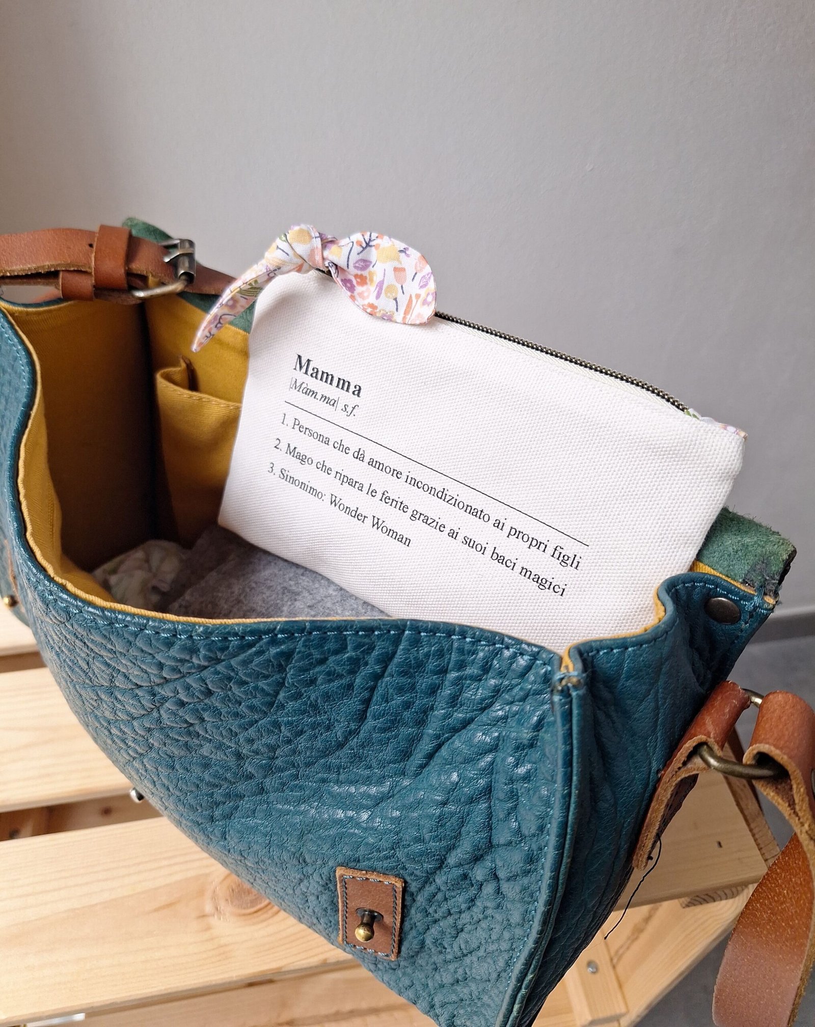 M'Amélie Pochette Mamma Definizione in Cotone Panama