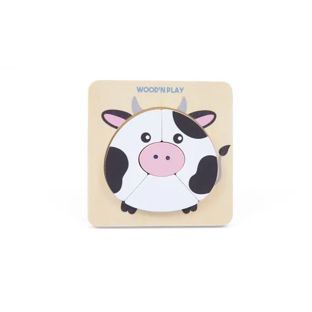 Wood'n Play mini puzzle 3D in legno assortito