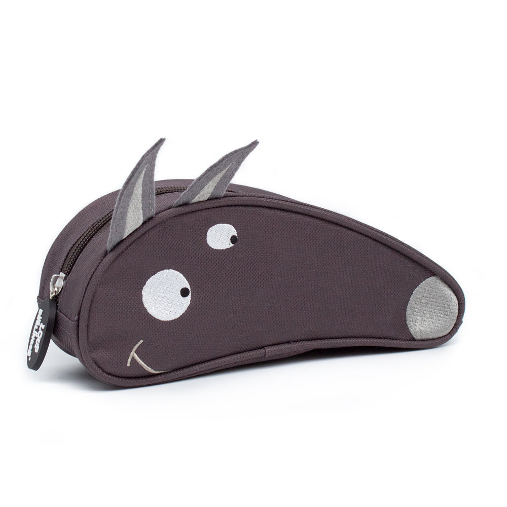 Les Deglingos Loup astuccio scuola grigio 23 cm