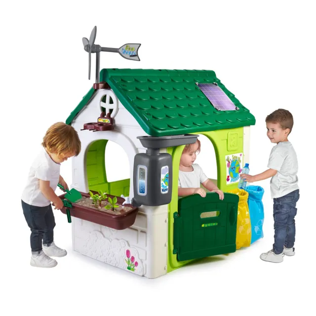 Feber Eco Green House casetta bambini con pannello solare
