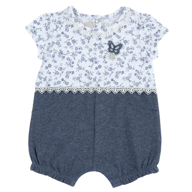 Chicco pagliaccetto neonata cotone elegante apertura schiena