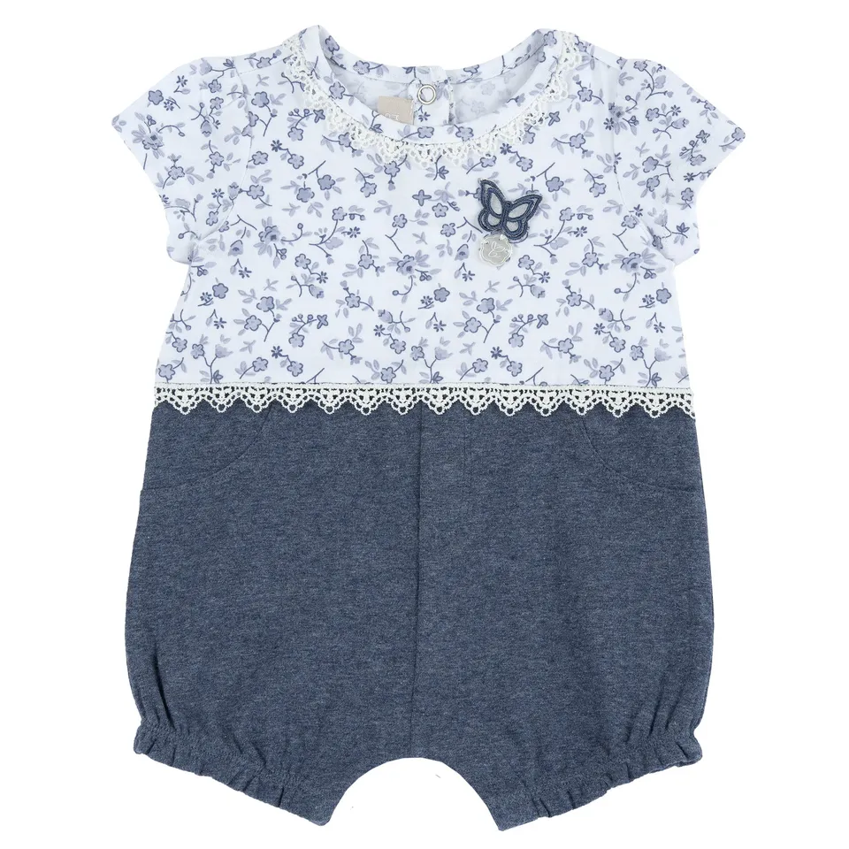 Chicco pagliaccetto neonata cotone elegante apertura schiena