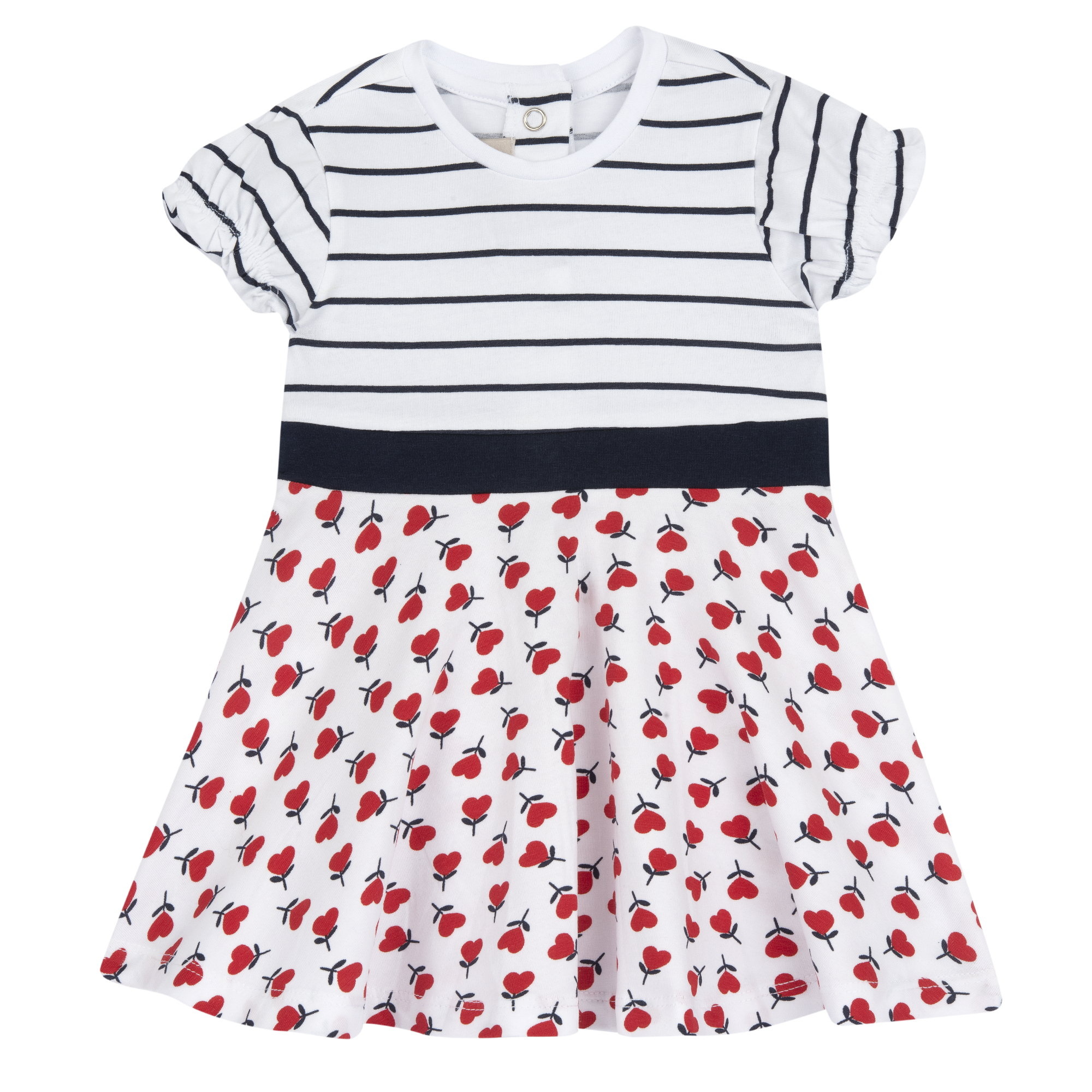 Chicco vestito bambina maniche corte tessuto leggero lavabile