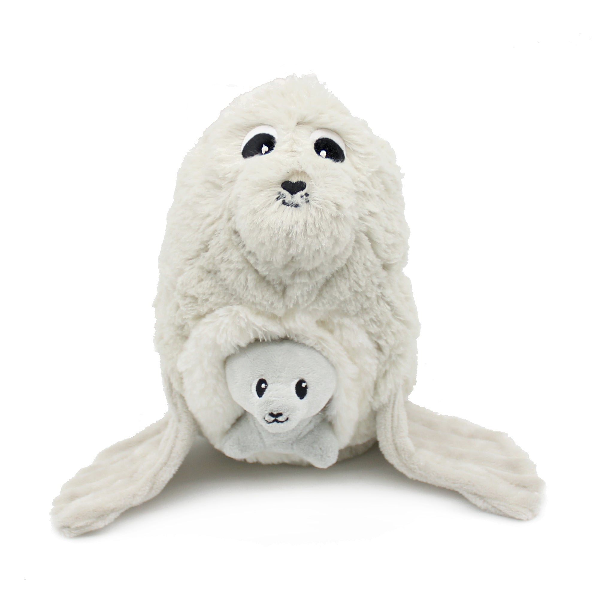 Les Déglingos Ptipotos Ploufou peluche otaria grigia