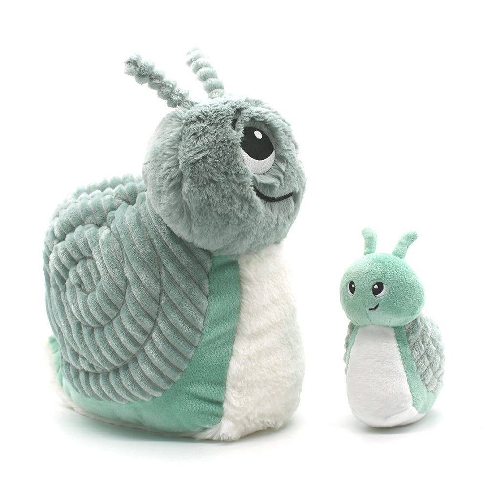 Les Deglingos Ptipotos peluche lumaca Speedou verde 25 cm