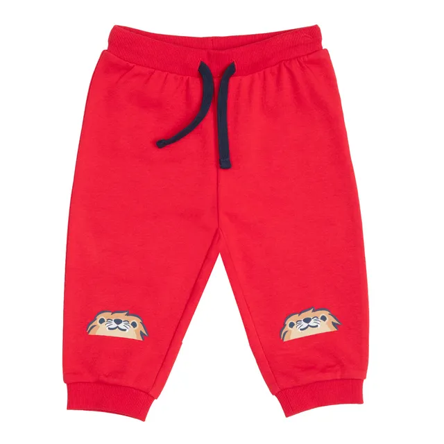 Toys Center Baby pantalone lungo bimbo rosso con stampe