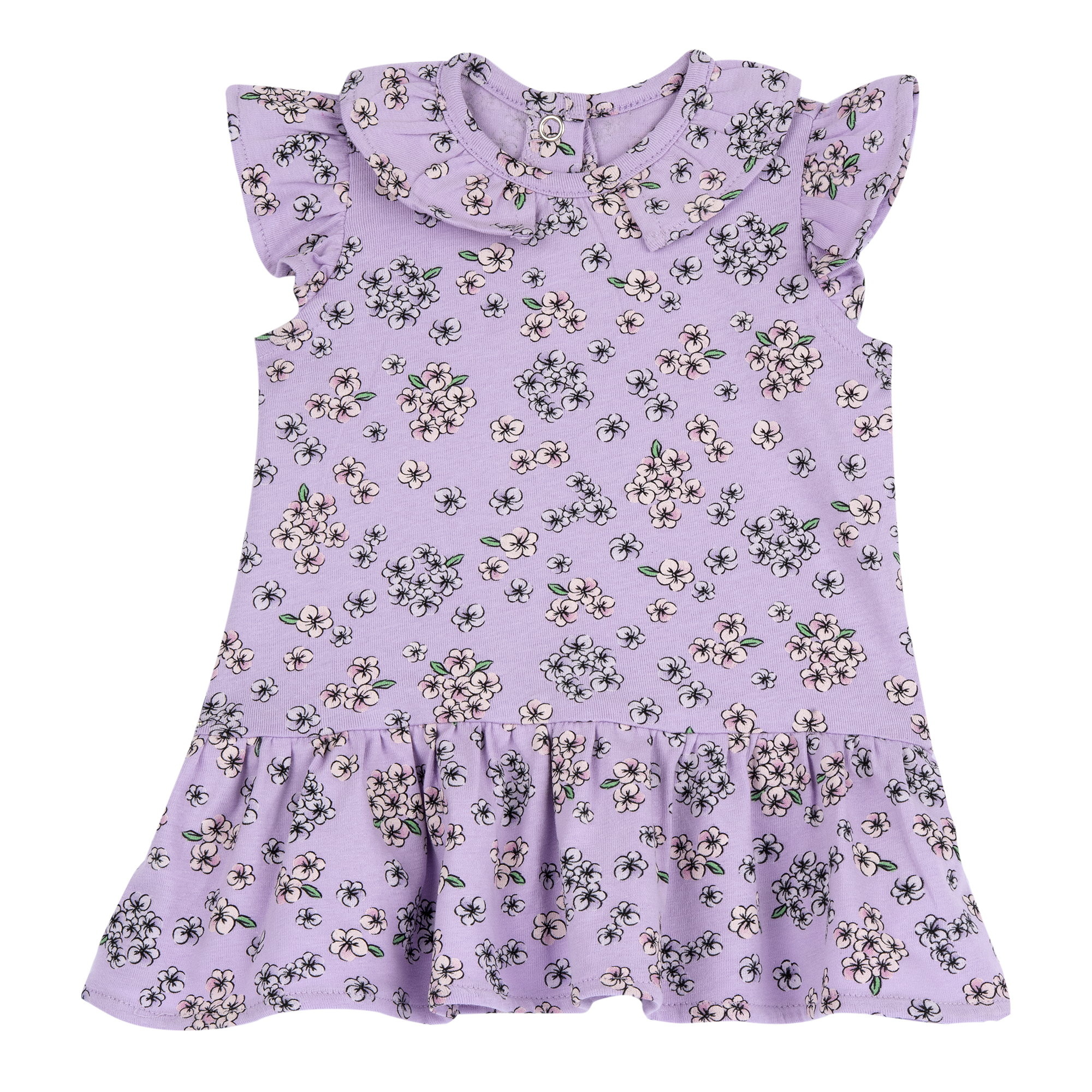 Chicco Vestito Bambina Maniche Corte Tessuto Leggero